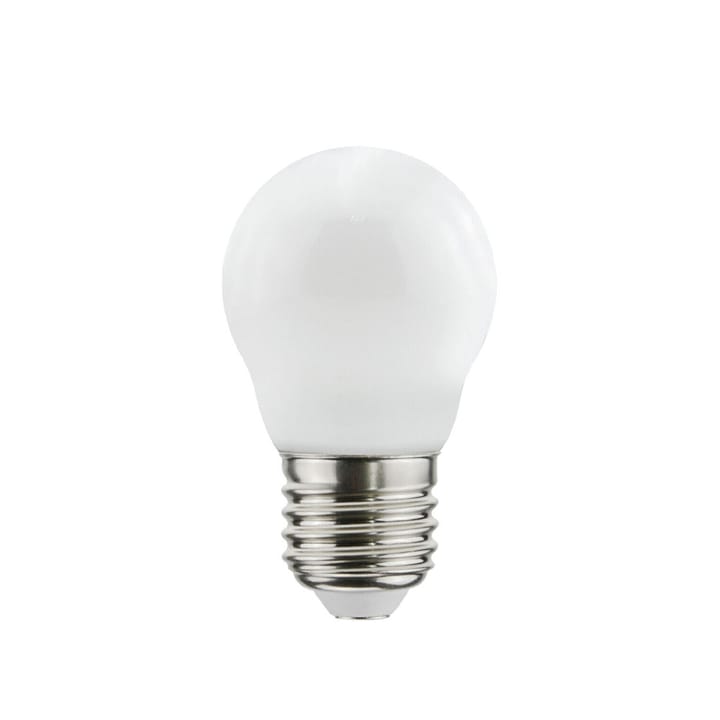 Airam Filament LED dim to warm-globe E27 lyskilde, opal, p45 e27, 5w Airam