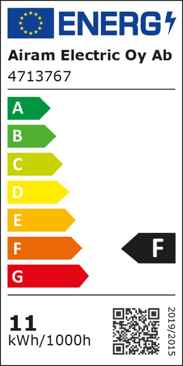 Airam LED lyskilde - opal, dæmpbar e27, 12w - Airam