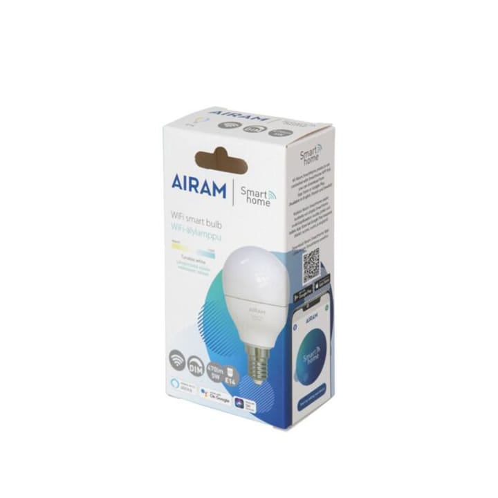 Airam Smarta Hemp LED-globe lyskilde, hvid e14, 5w Airam