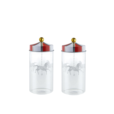 Alessi Circus Krydderikrukke 14 cl 5×12 cm 2-pak Glas