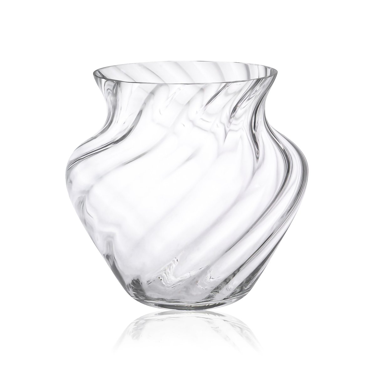 Anna Von Lipa Dahlia vase Crystal