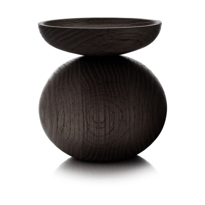 Shape bowl vase, Sortbejdset eg Applicata