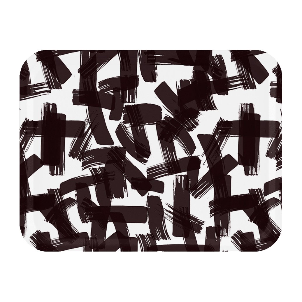 Åry Home Kryss bakke 33×43 cm Black/White