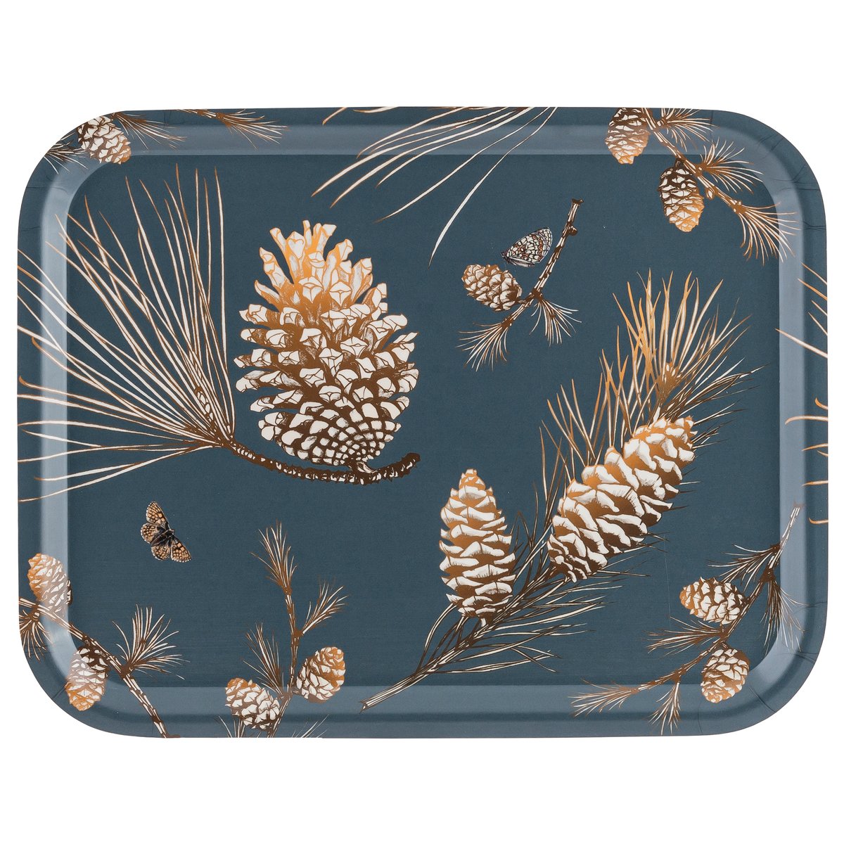 Åry Home Pine Cone bakke 28×36 cm Thunder blue