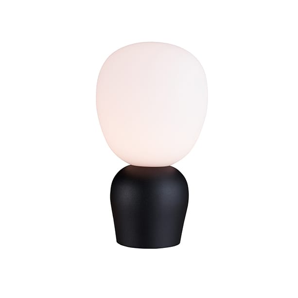 Buddy bordlampe opalglas, Sort Belid