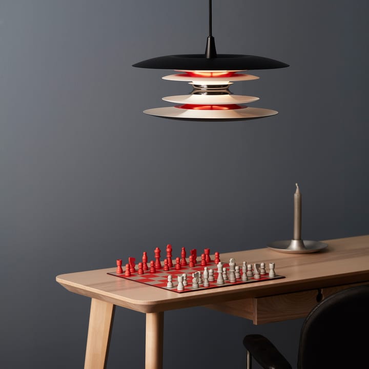 Diablo loftslampe Ø40 cm, Matsort/Blankrød Belid