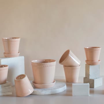 Helena krukke glaseret Ø14 cm - Quartz rose - Bergs Potter