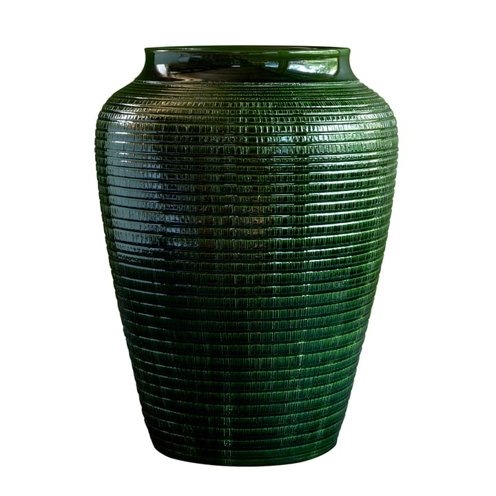 Willow vase glaseret 35 cm, Green emerald Bergs Potter