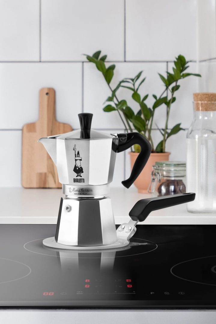 Bialetti induktionsplade Ø13 cm, Sølv-sort Bialetti