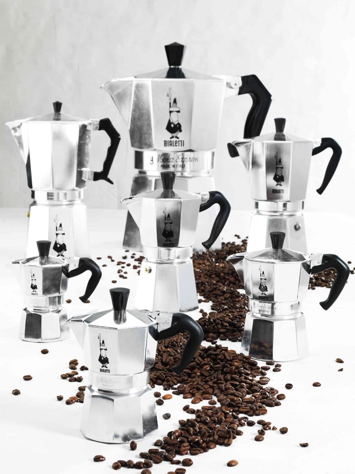 Moka kaffebrygger 3 kopper, Sølv Bialetti