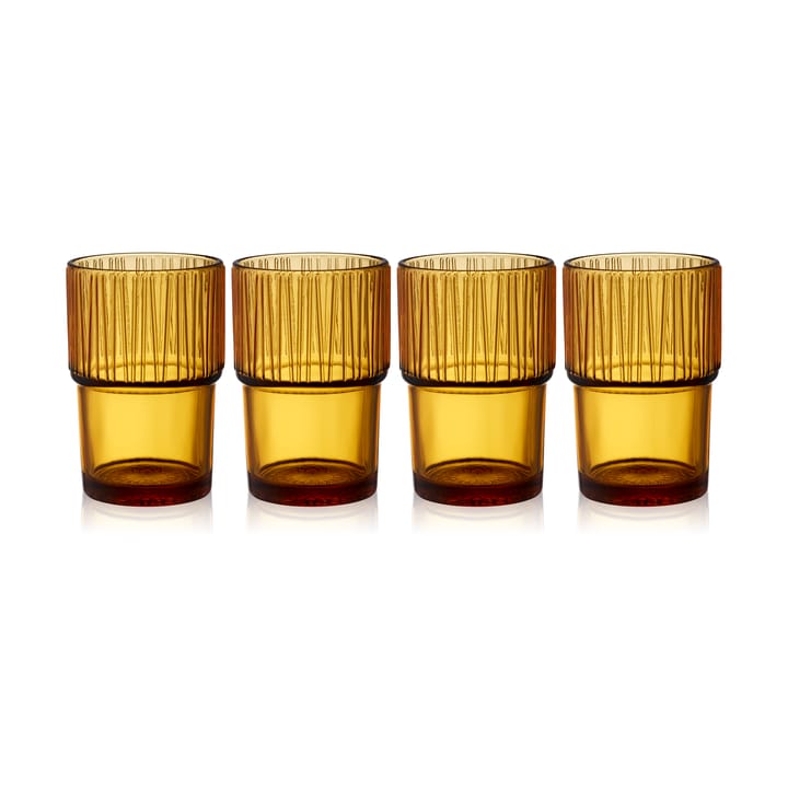 Kusintha caféglas 38 cl 4-pak, Amber Bitz