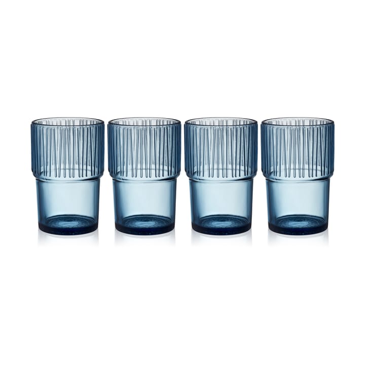 Kusintha caféglas 38 cl 4-pak, Blue Bitz