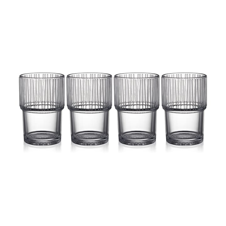 Kusintha caféglas 38 cl 4-pak, Clear Bitz