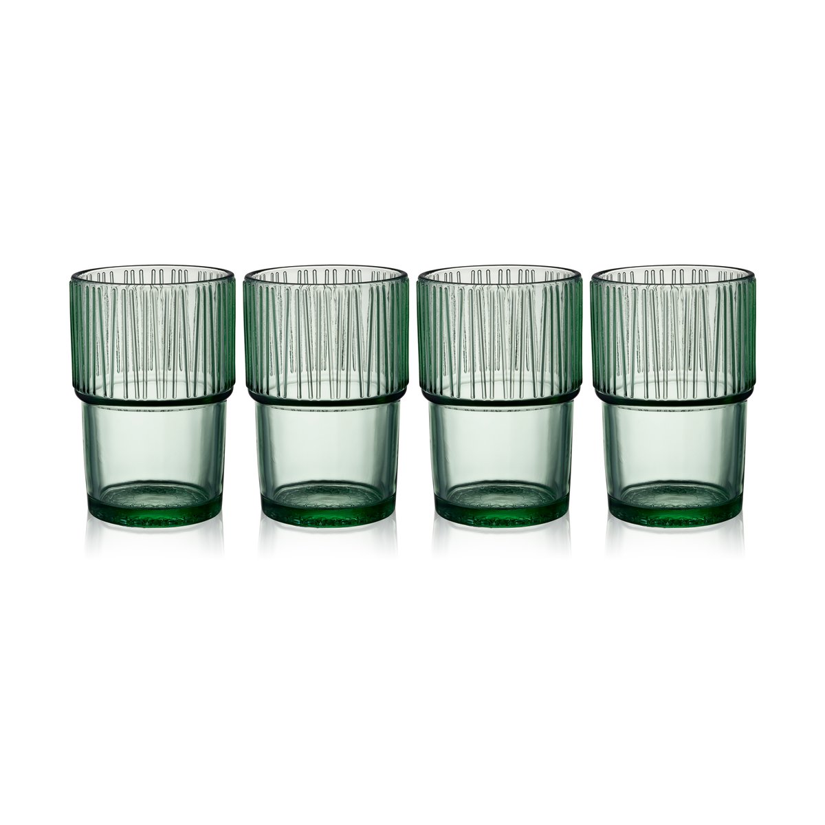 Bitz Kusintha caféglas 38 cl 4-pak Green