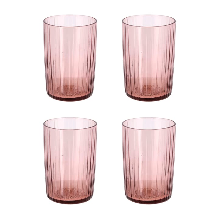 Kusintha vandglas 28 cl 4-pak - Pink - Bitz