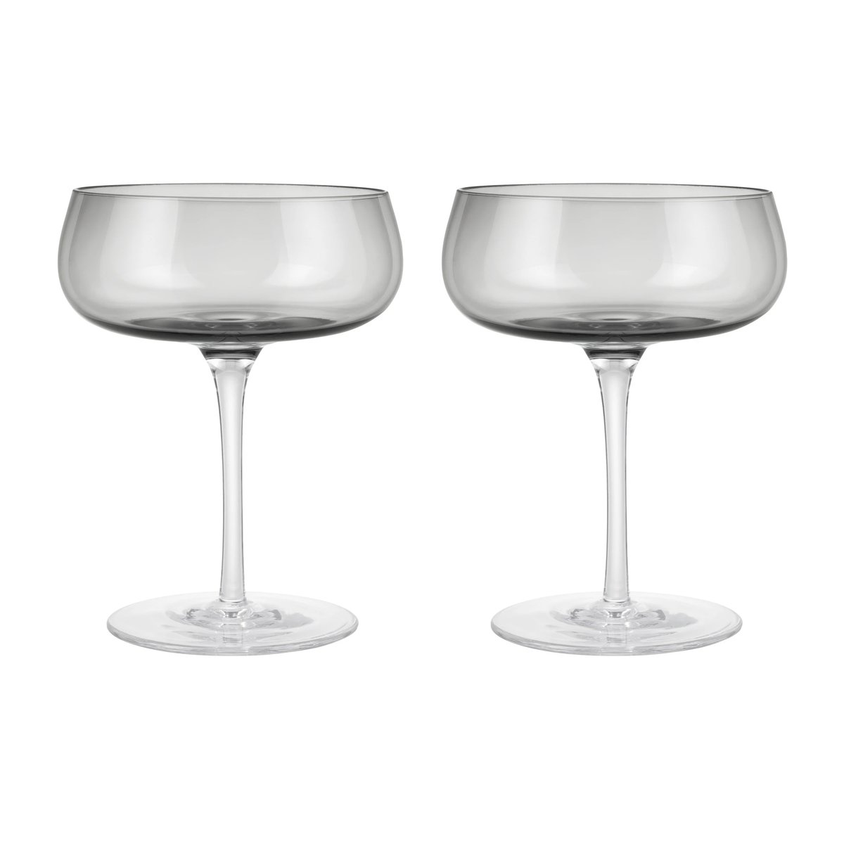 blomus Belo champagneglas coupe 20 cl 2-pak Smoke