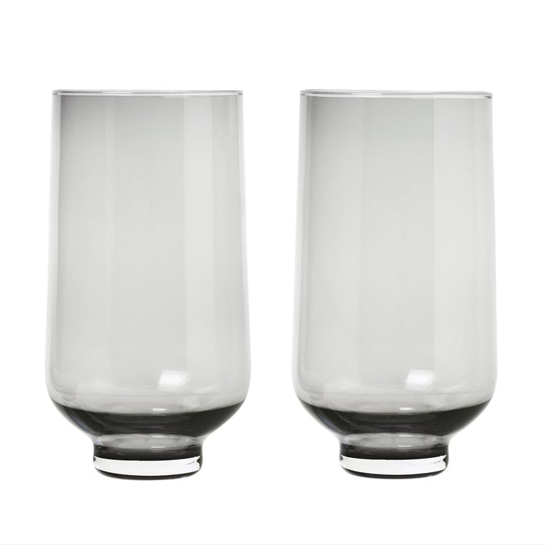 blomus Flow højt tumbler glas – 2 stk. Smoke