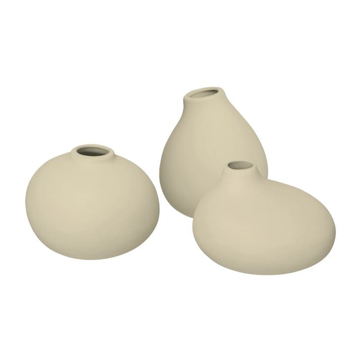 Nona vase 3-pak - Vanilla - Blomus