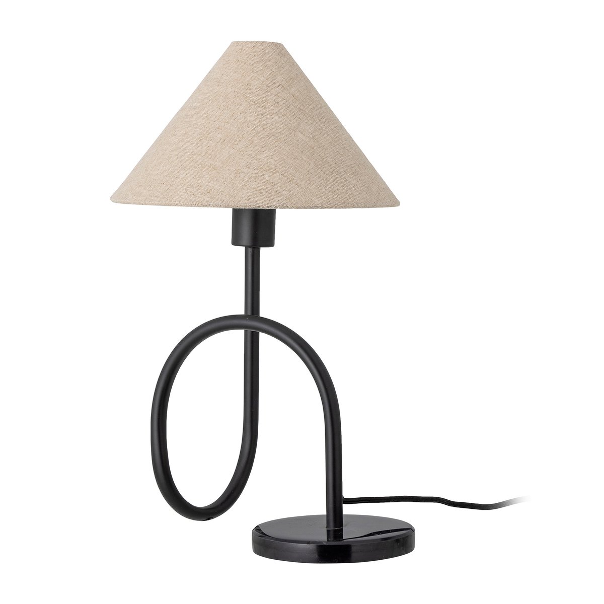 Bloomingville Emaline bordlampe 48 cm Natur/Sort