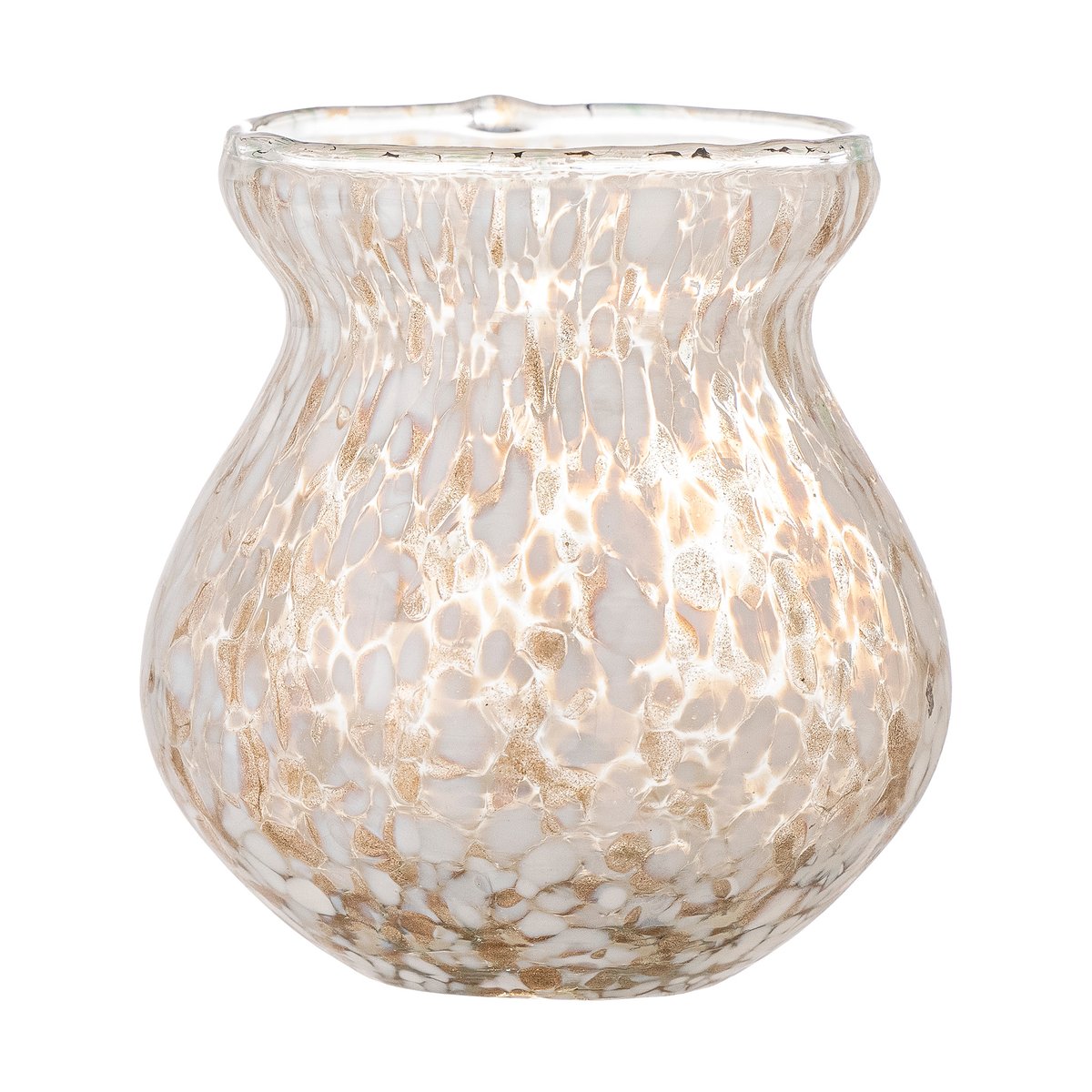 Bloomingville Jazmine vase Ø8×8 cm Gold-glass