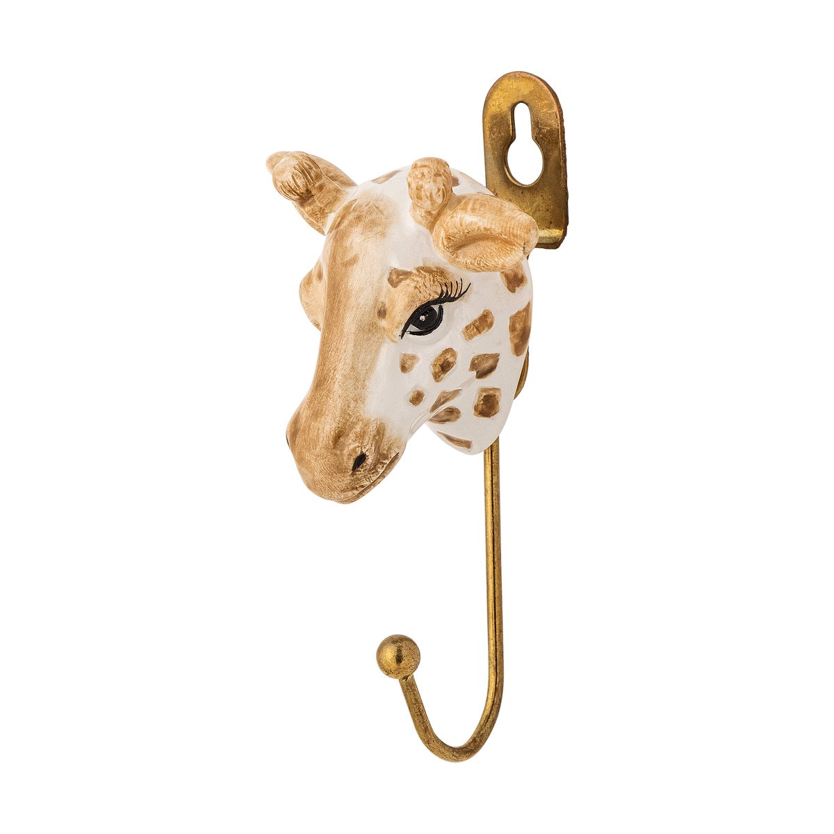 Bloomingville Nosa knag Brown giraffe