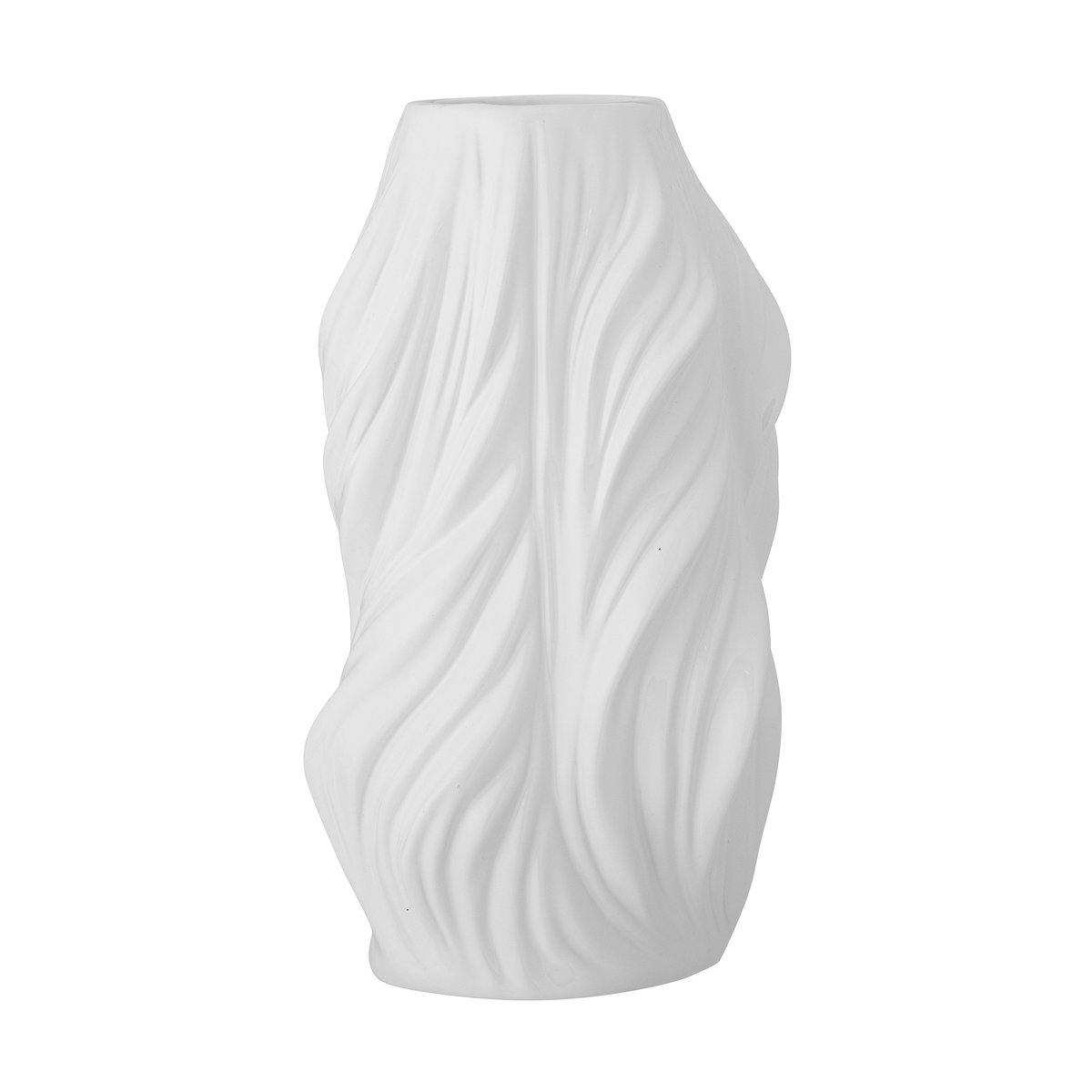 Bloomingville Sanak vase Ø14×26 cm White