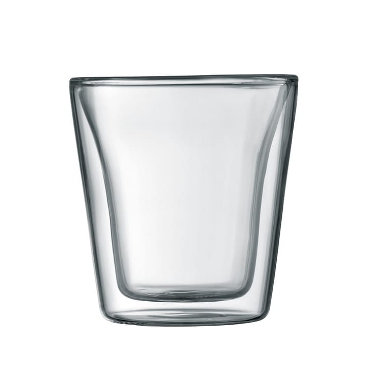 Canteen dobbeltvægget glas 2 stk, 10 cl Bodum