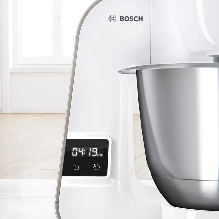 Bosch Serie 4 MUM5XW20 køkkenmaskine med vægt 1000W, Hvid-champagne Bosch