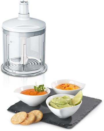 Bosch Styline MFQ4080 håndmixer og stavblender-sæt - Hvid/Sølv - Bosch