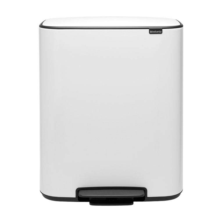 Brabantia Bo bin pedalspand 2 x 30 L White