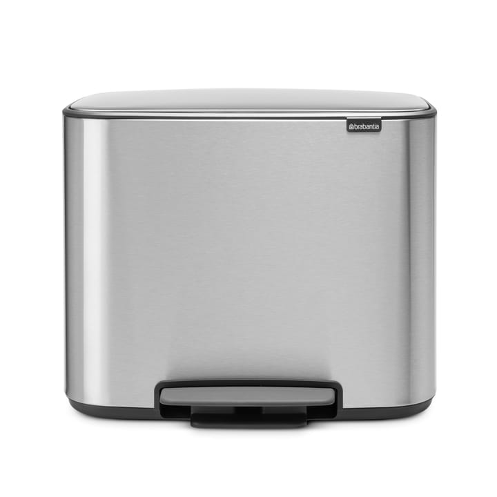 Bo pedalspand 11+23 l, mineral steel Brabantia