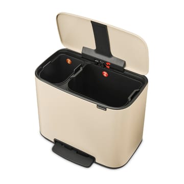 Bo pedalspand 11+23 l - Soft beige - Brabantia