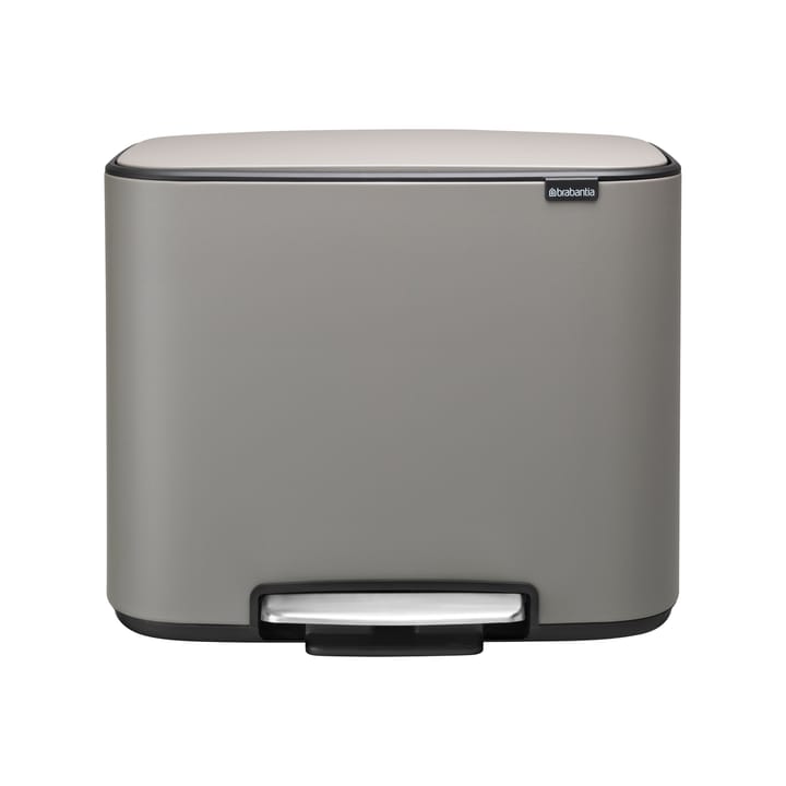 Bo pedalspand 3x11 l - mineral concrete grey - Brabantia