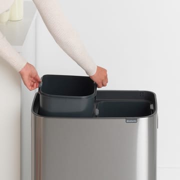 Bo touch bin 2x30 L - Matbørstet stål - Brabantia