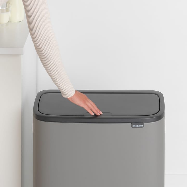 Bo touch bin 2x30 L, Mineral concrete grey Brabantia