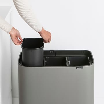 Bo touch bin 3 x 11 liter - Mineral concrete grey - Brabantia