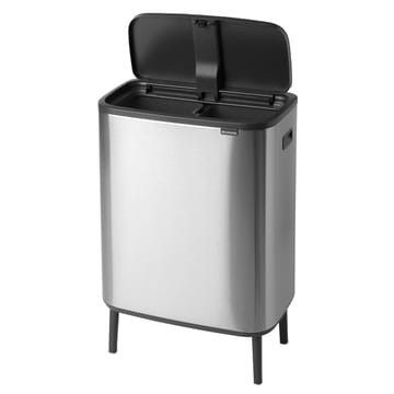 Bo touch bin high 2x30 L - Matbørstet stål - Brabantia