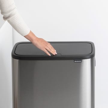 Bo touch bin high 2x30 L - Matbørstet stål - Brabantia