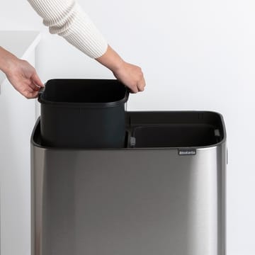 Bo touch bin high 2x30 L - Matbørstet stål - Brabantia