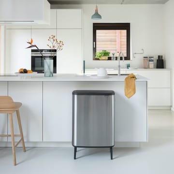 Bo touch bin high 2x30 L - Matbørstet stål - Brabantia