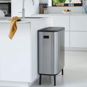 Bo touch bin high 2x30 L - Matbørstet stål - Brabantia