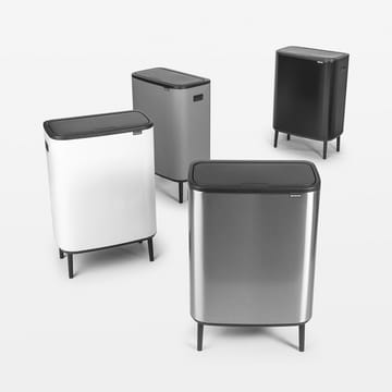 Bo touch bin high 2x30 L - Matbørstet stål - Brabantia