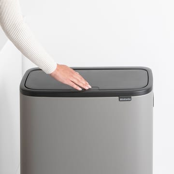 Bo touch bin high 2x30 L - Mineral concrete grey - Brabantia