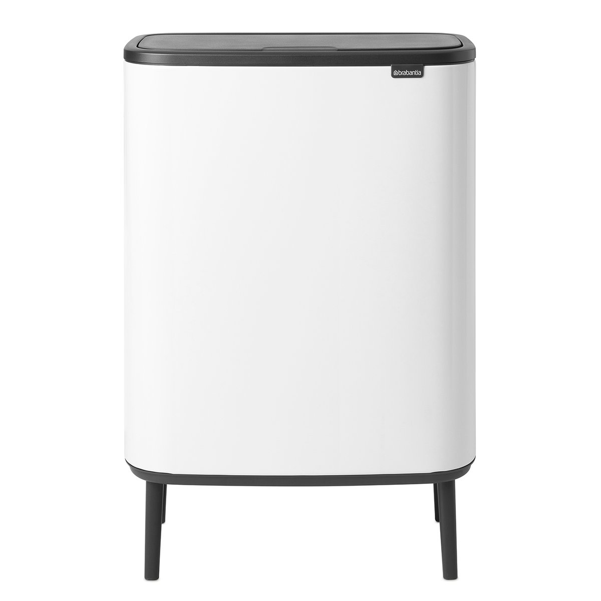 Brabantia Bo touch bin high 60 L Hvid