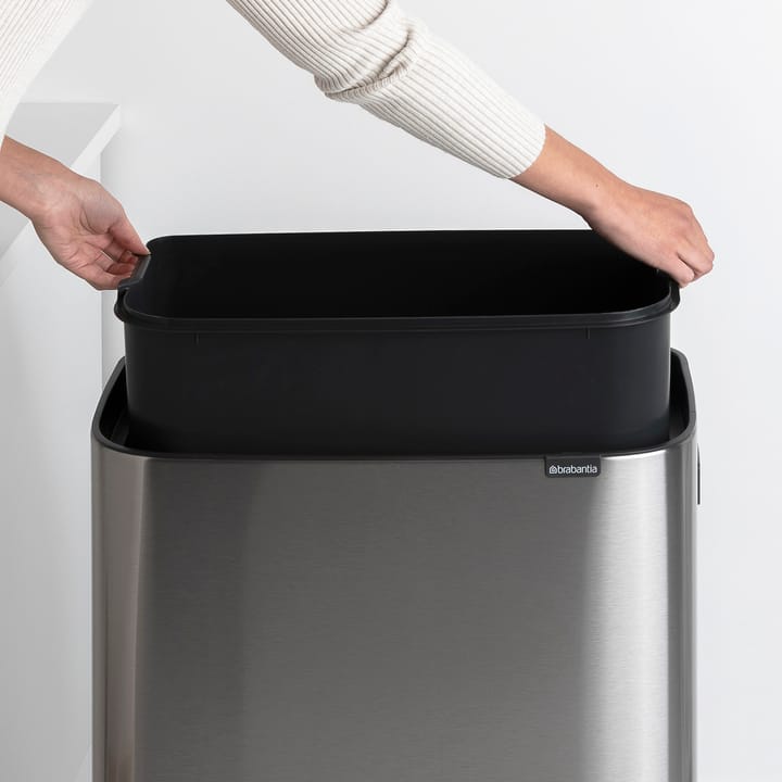 Bo touch bin high 60 L, Matbørstet stål Brabantia