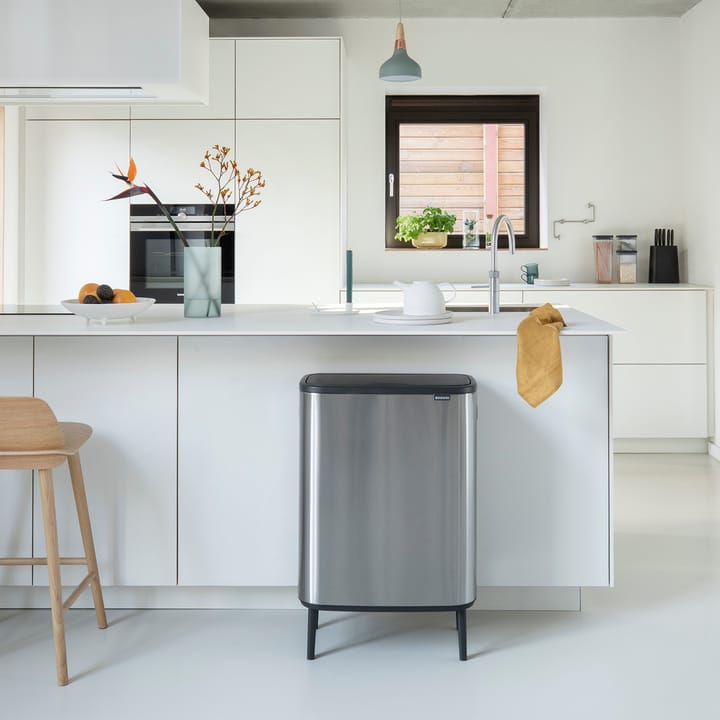 Bo touch bin high 60 L, Matbørstet stål Brabantia