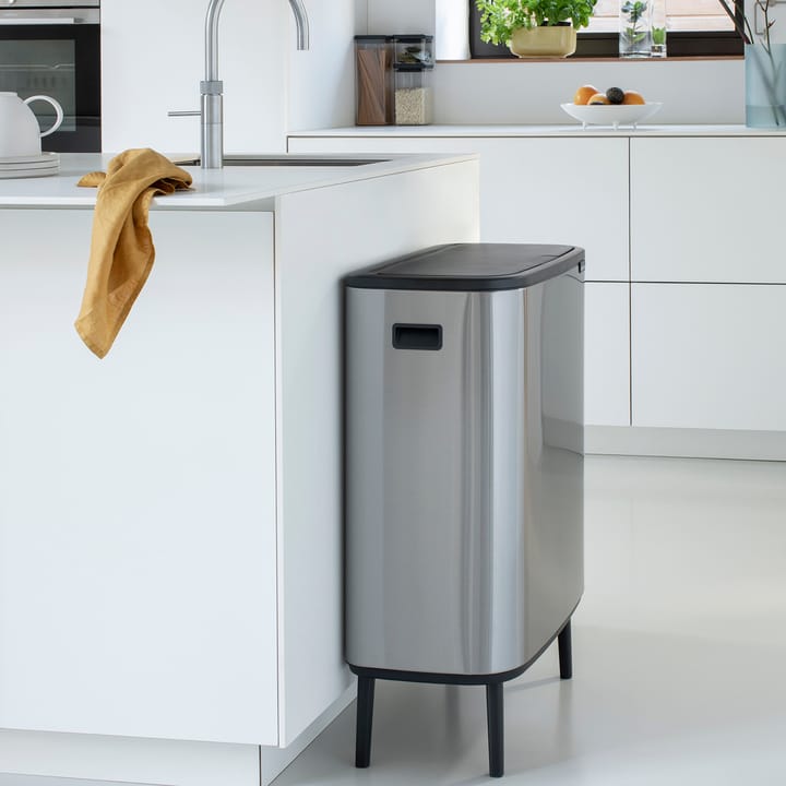 Bo touch bin high 60 L, Matbørstet stål Brabantia