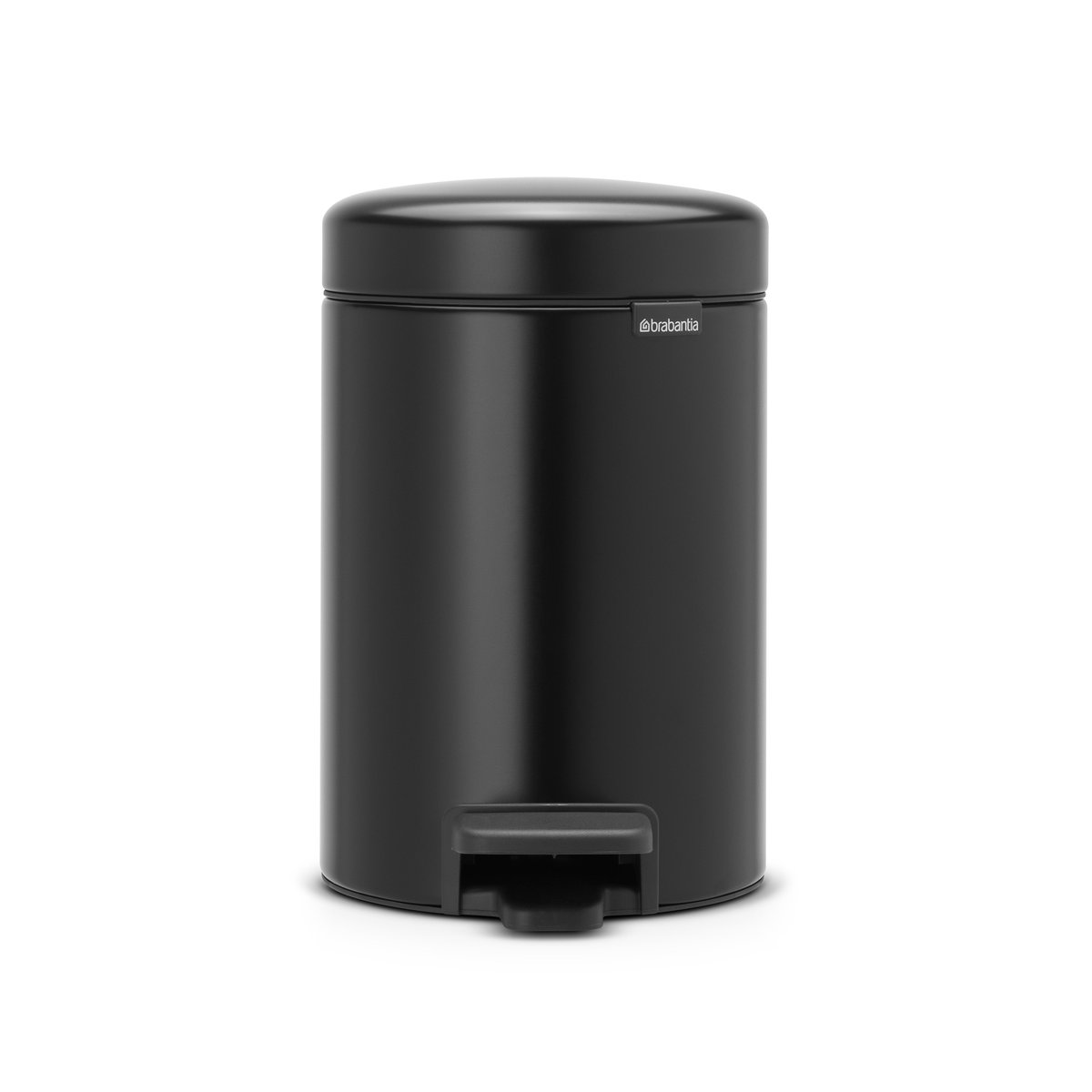 Brabantia New Icon pedalspand 3 liter matt black (sort)