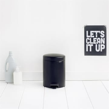 New Icon pedalspand 5 liter - matt black (sort) - Brabantia