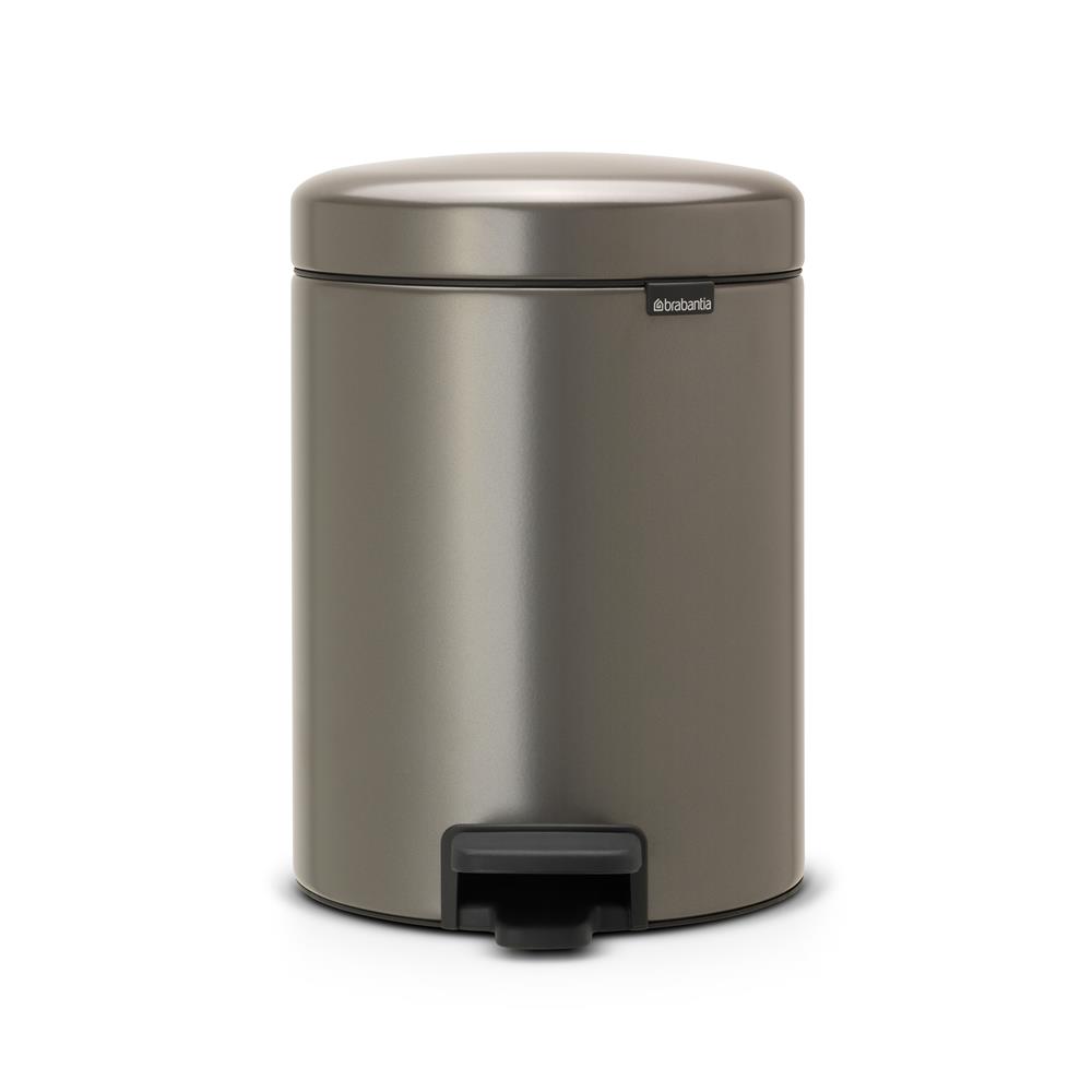 Brabantia New Icon pedalspand 5 liter platinum (grå)